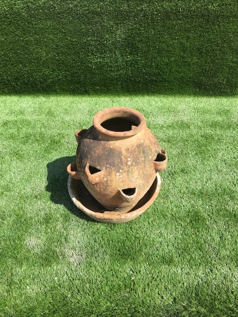 Small terracotta jar