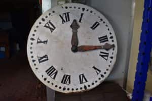 Ancient bell tower clock