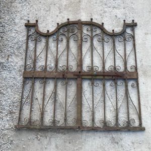 antico cancello in ferro forgiato a mano fine 1700 